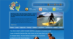 Desktop Screenshot of goldcoastsurfingcentre.com