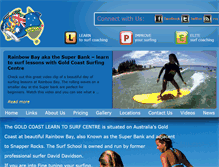 Tablet Screenshot of goldcoastsurfingcentre.com